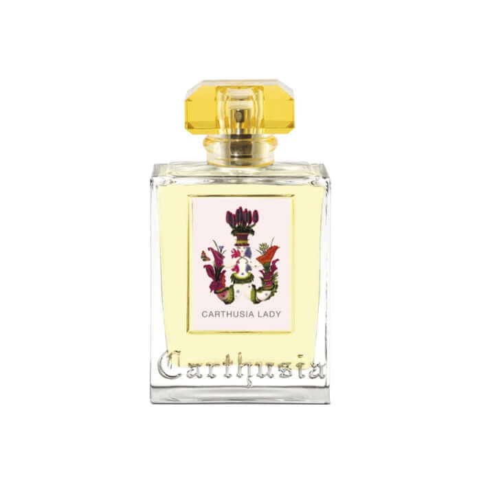 Carthusia Lady Eau De Parfum bottle 100ml with floral notes of rose, gardenia, and camellia for a feminine scent.