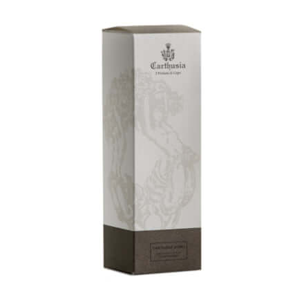 Carthusia Uomo Bagno Schiuma packaging, elegant design in a 250 ml box with logo and artistic elements.