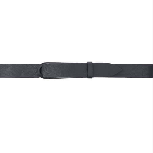 Cintura Nobuckle Micron in Pelle, 3 cm wide, adjustable from size 42 to 56, made in Italy, nickel-free, matte finish.
