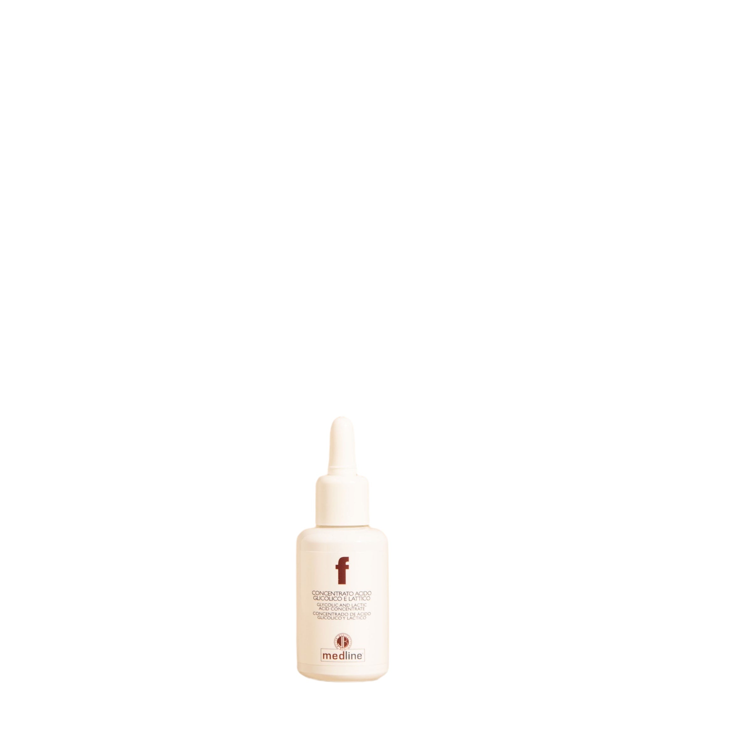 Concentrato Acido Glicolico e Lattico, gel esfoliante e schiarente senza profumo, 30 ml.