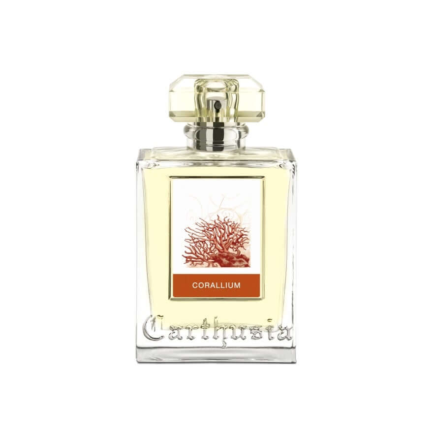 Corallium Eau De Parfum by Carthusia, a fresh essence inspired by the sea, with aromatic woods and floral notes.