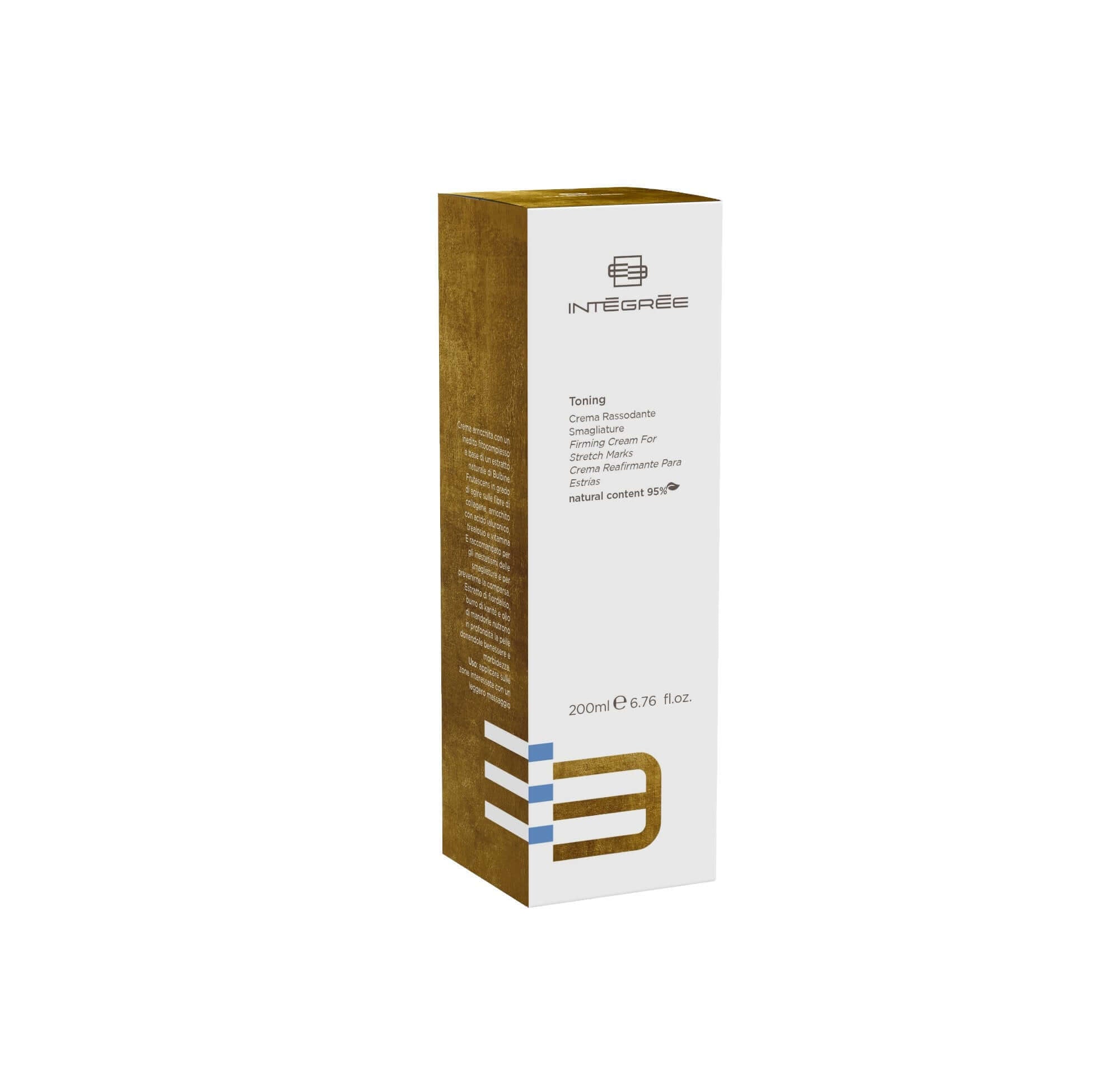 Crema Rassodante Smagliature, 200 ml, per migliorare l'elasticità della pelle e prevenire le smagliature.