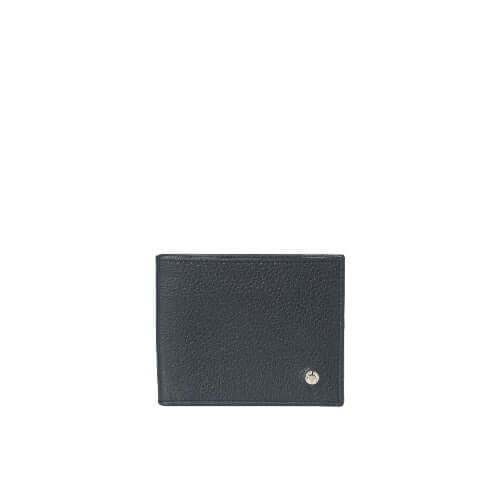 Portafoglio Micron in Pelle, RFID protetto, due scomparti per banconote, quattro scomparti per carte, made in Italy.
