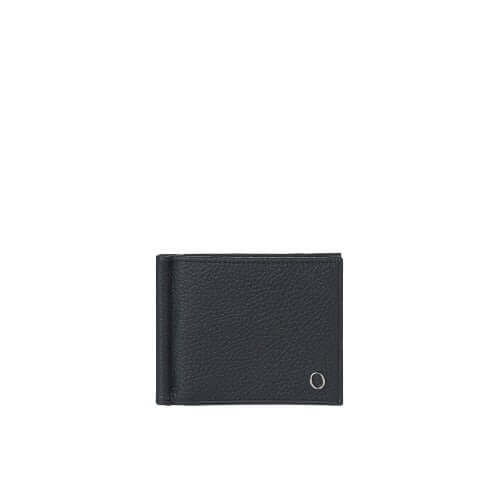 Portafoglio Micron in Pelle nera, RFID antifrode, 8 scomparti, made in Italy, design elegante e funzionale.