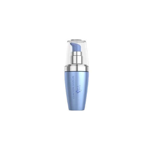 Siero Acido Jaluronico in flacone blu, trattamento antietà per idratare pelli secche e mature, 30 ml.