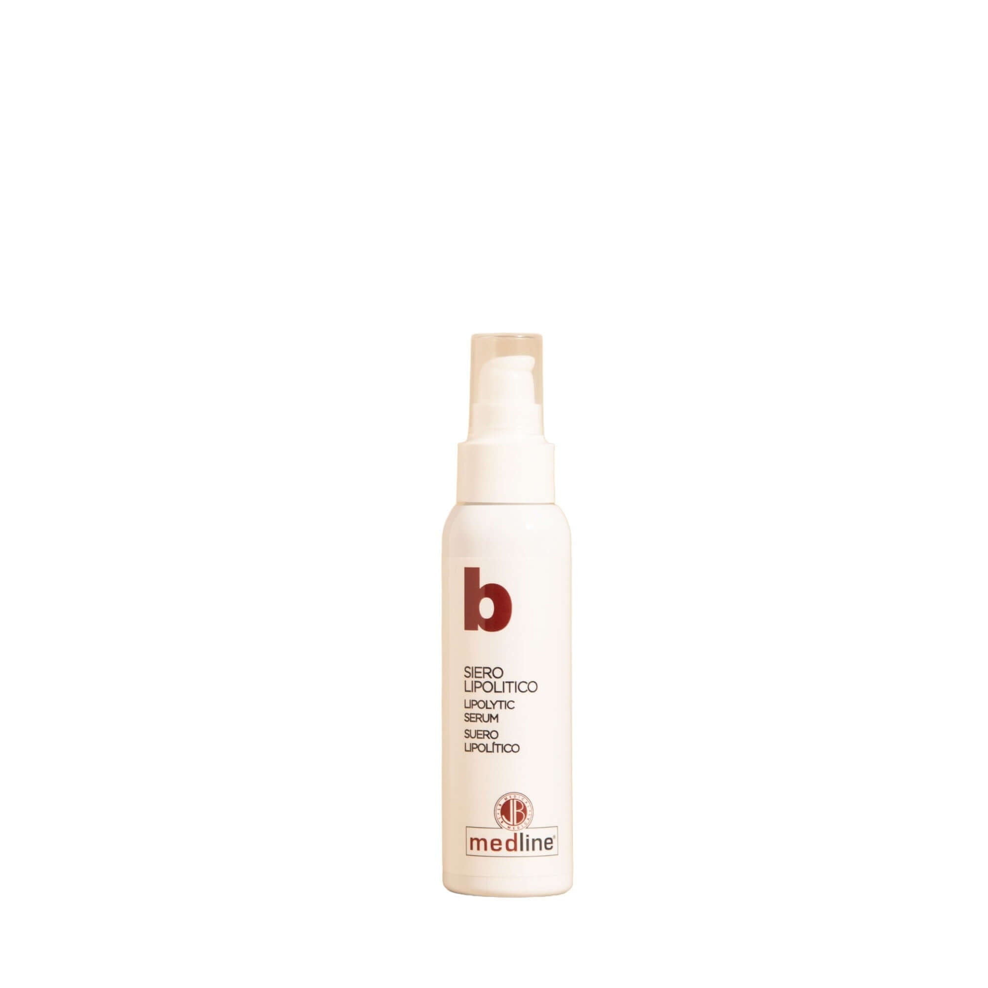 Siero Lipolitico 100ml, concentrato efficace per trattamento cellulite adiposa, flacone spray.
