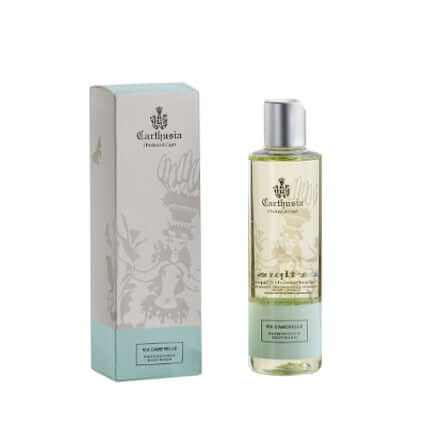 Via Camerelle Bath Foam by Carthusia, 250 ml, natural extracts for soft and fragrant skin.