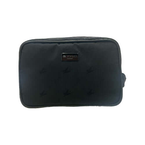 Necessaire con maniglia uomo in nylon lavabile, con chiusura zip, targhetta ETRO. Dimensioni: 22x16x8 cm.