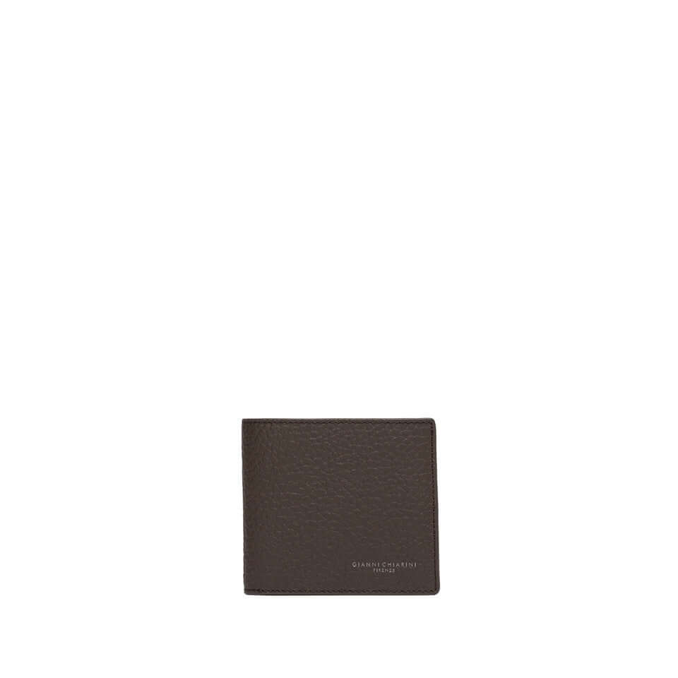 Portafoglio in Pelle Gianni Chiarini, elegante e pratico in pelle grana maxi, dimensioni 10x8x2 cm.