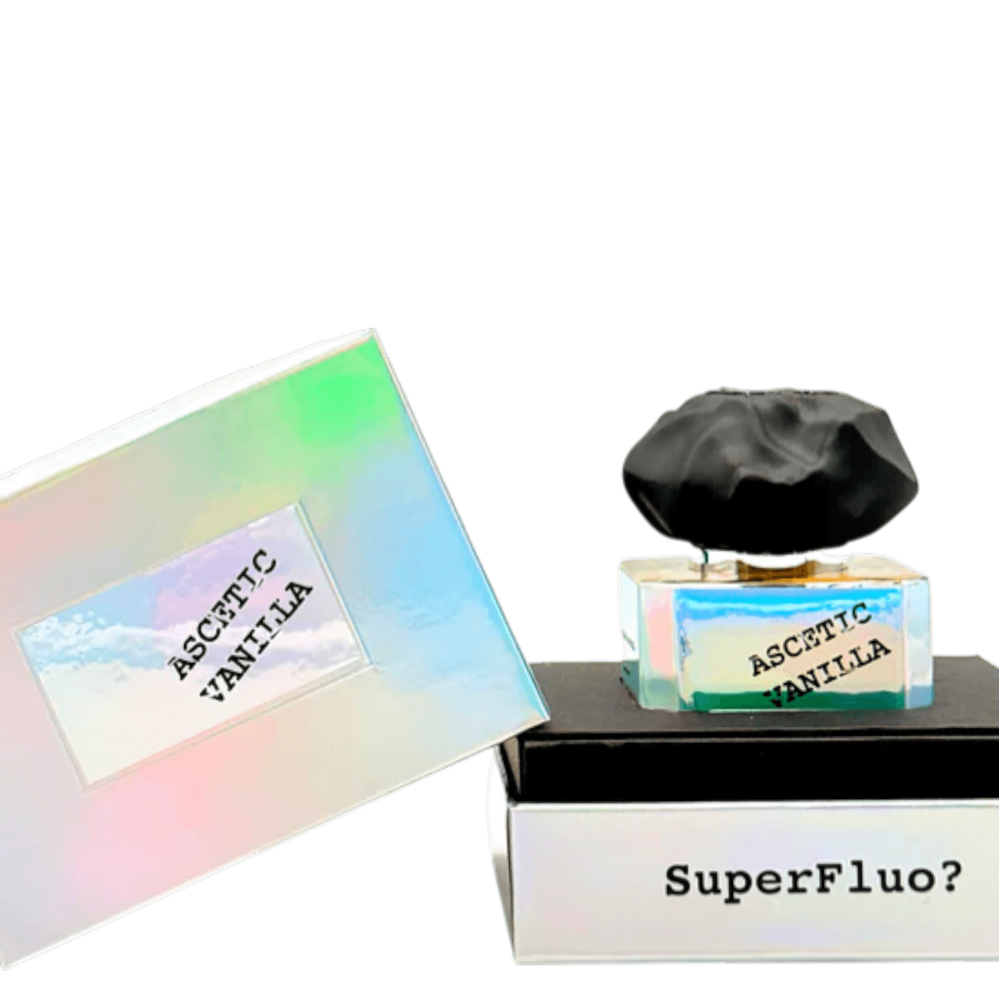 ASCETIC VANILLA perfume bottle and packaging by Filippo Sorcinelli, showcasing a unique and elegant design.