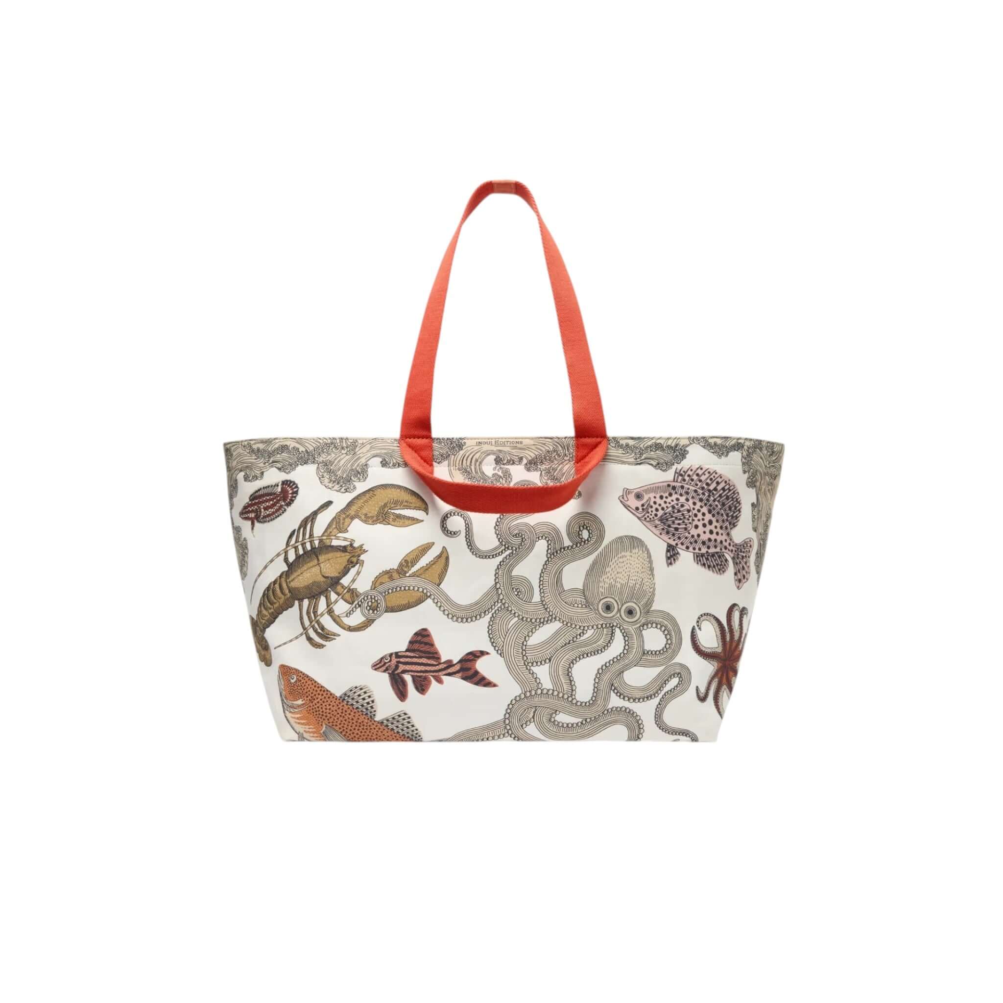 Borsa Carrier Poseidon, borsa versatile con design marino, manici regolabili, ideale per spiaggia e weekend.