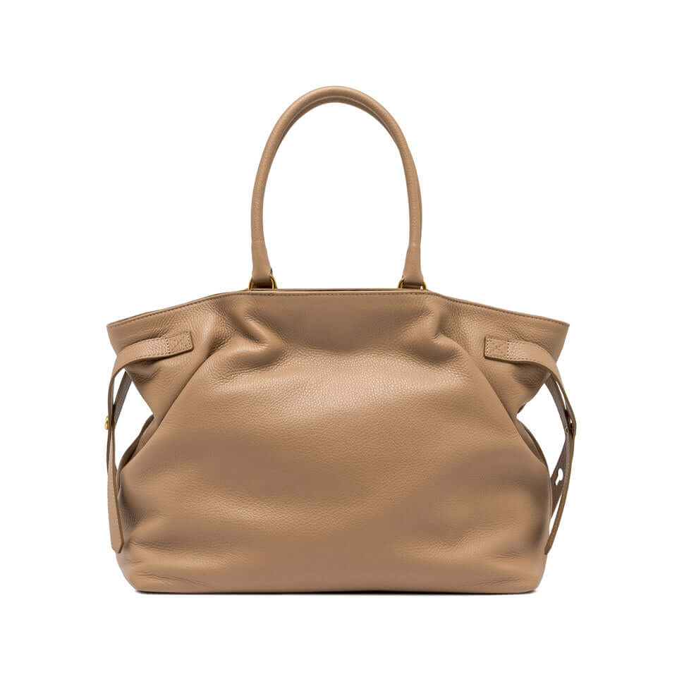 Borsa CLAUDETTE Gianni Chiarini in pelle martellata, eleganza e versatilità con dettagli metallici e lacci laterali.