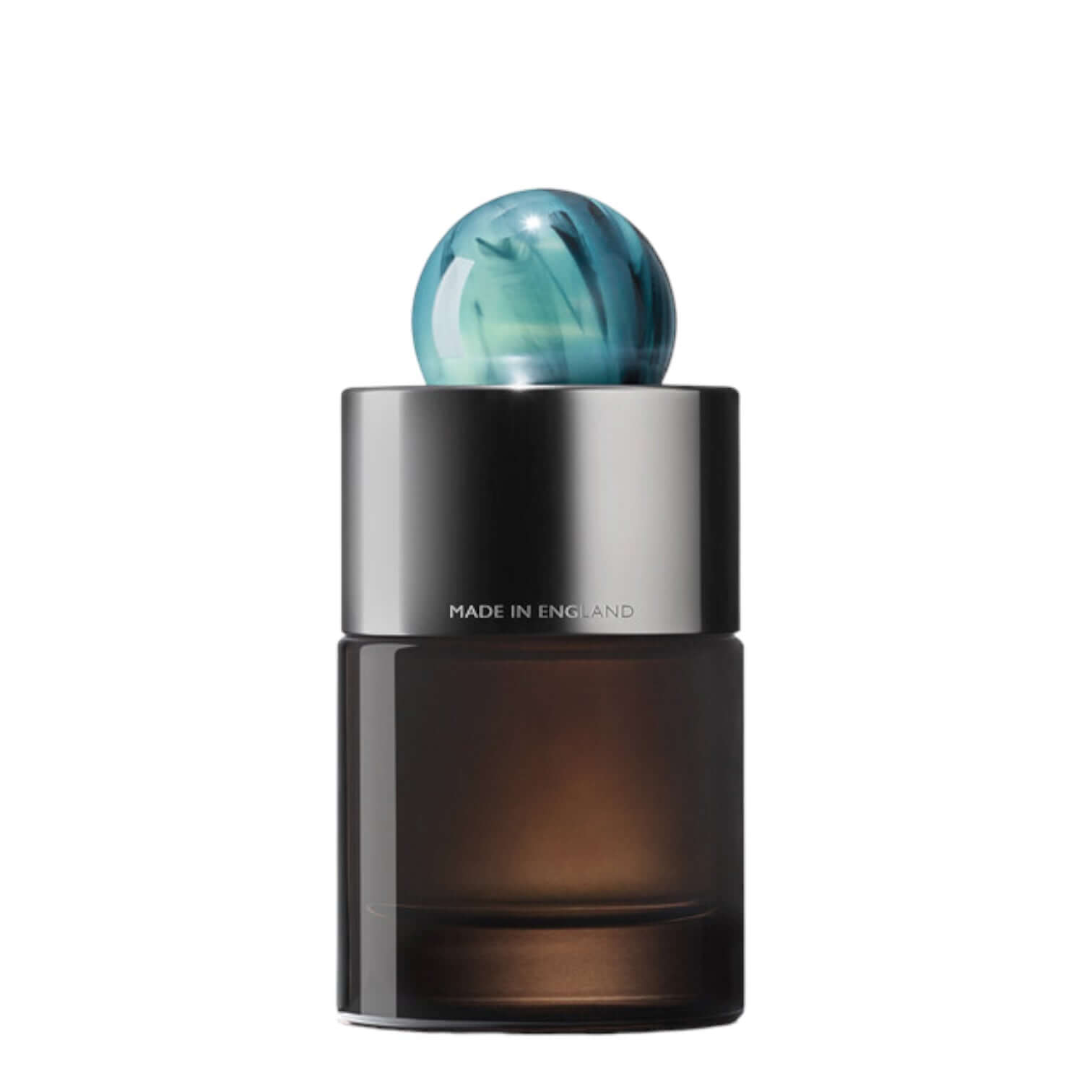 Coastal Cypress & Sea Fennel Eau De Parfum in an elegant glass bottle with a unique resin cap.