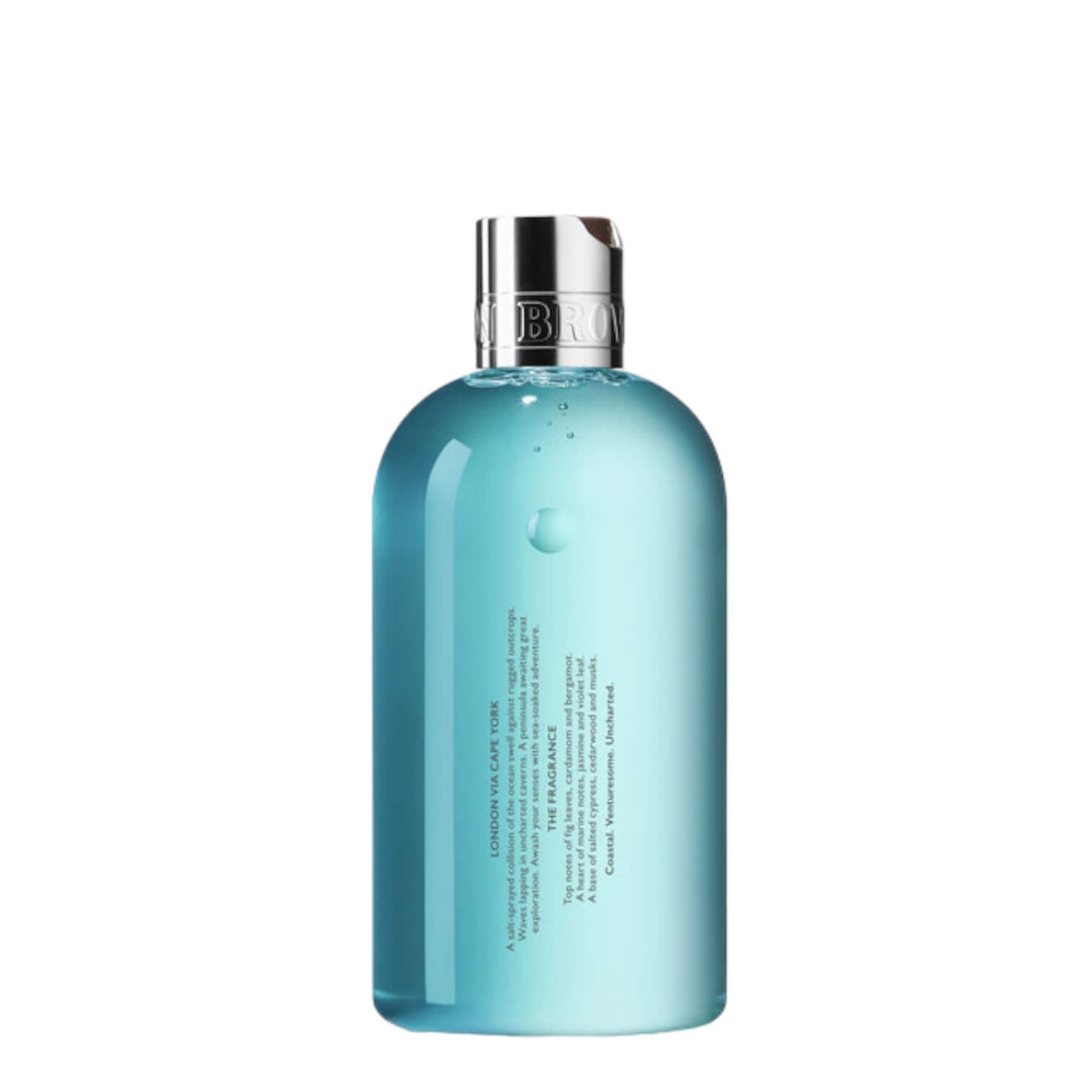 Coastal Cypress and Sea Fennel shower gel for men in a sleek blue bottle, 300 ml.