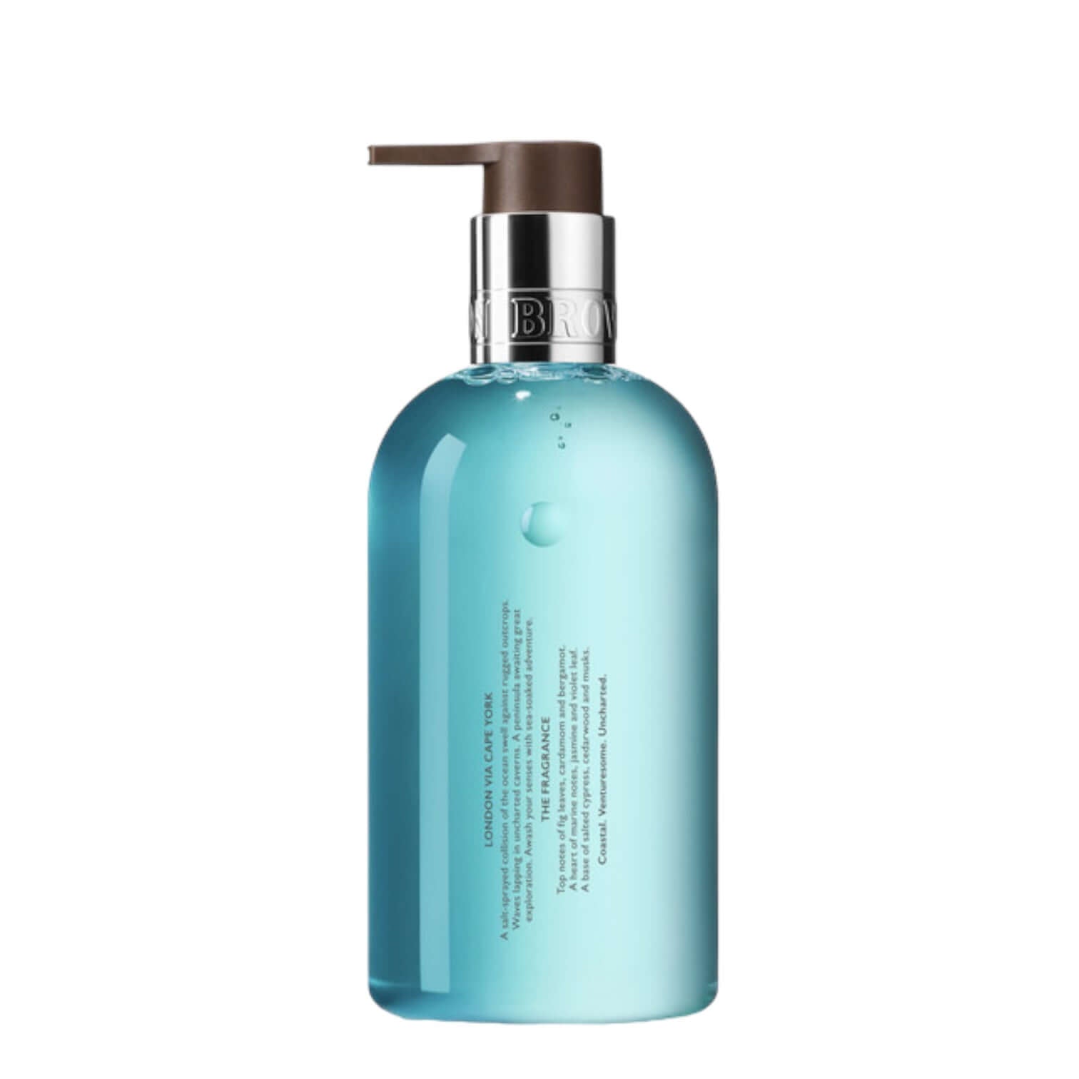Coastal Cypress & Sea Fennel liquid soap in a turquoise bottle, 300 ml, purifying formula inspired by Australian coasts.