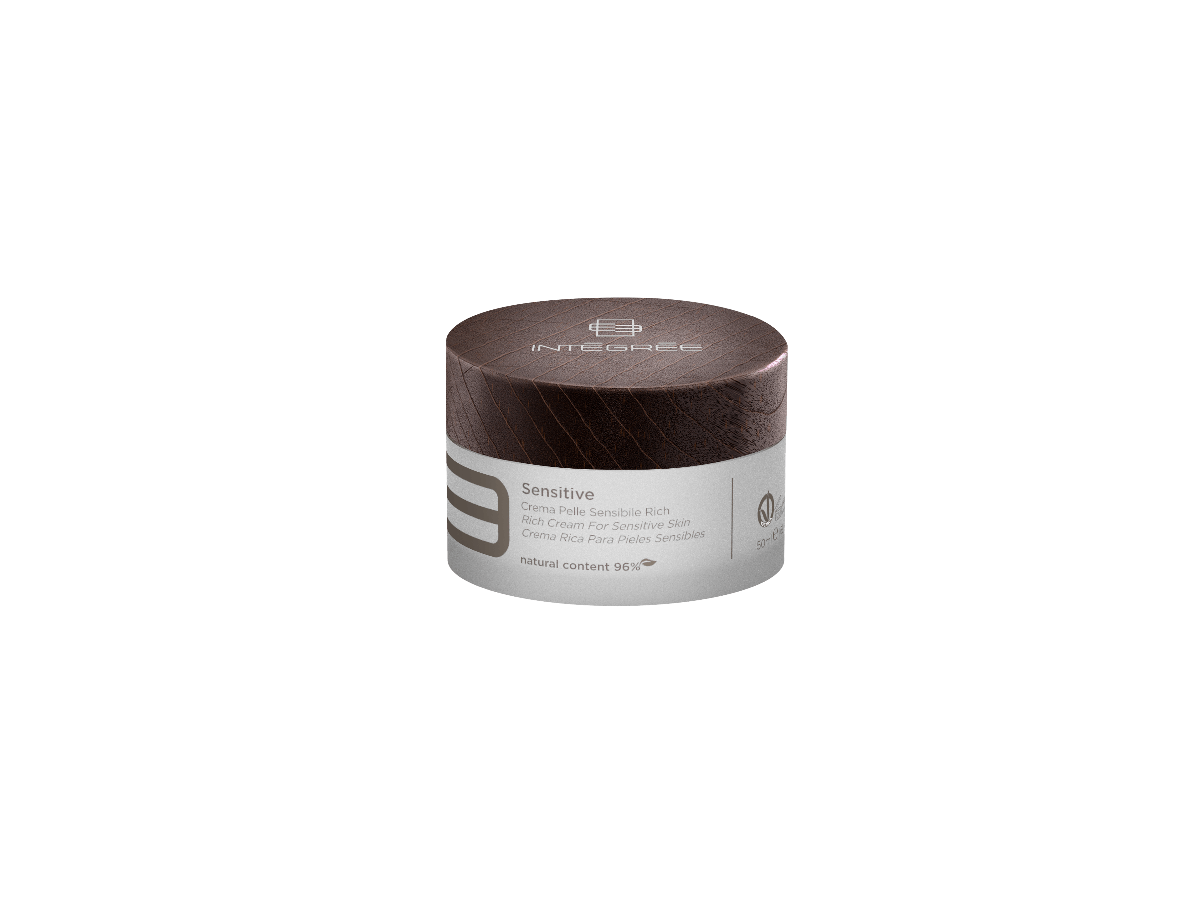 Crema Pelle Sensibile Rich in jar, nourishing cream for sensitive skin with essential active ingredients, 50 ml.