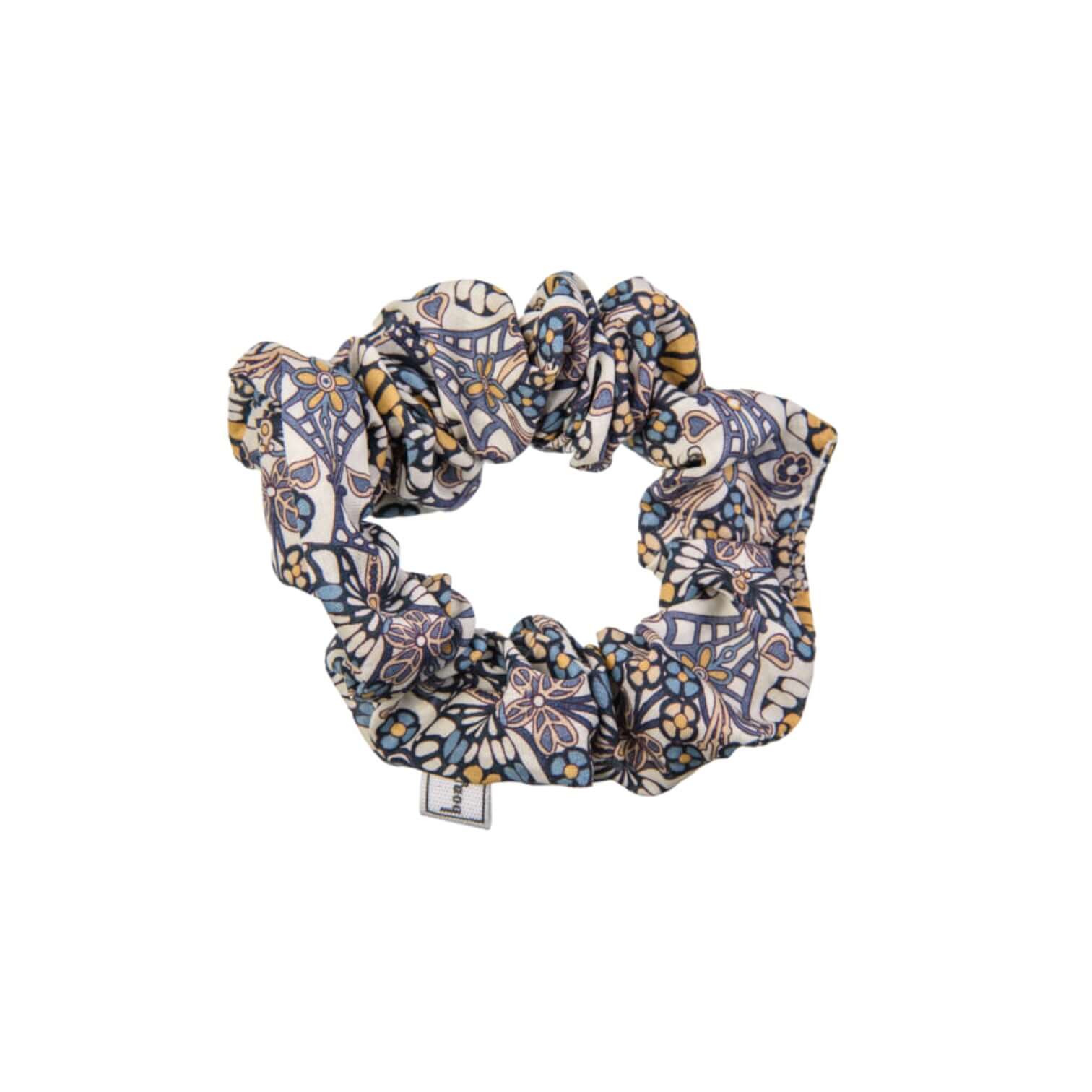 Elastico Hair Shrunk MW Liberty Morris Butterfly scrunchie, 100% cotton hair accessory with floral design.