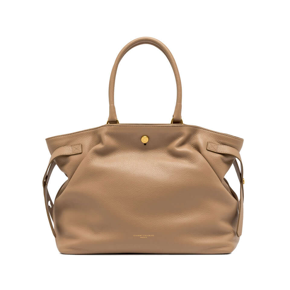 Borsa CLAUDETTE Gianni Chiarini in pelle martellata, elegante e versatile con dettagli metallici.