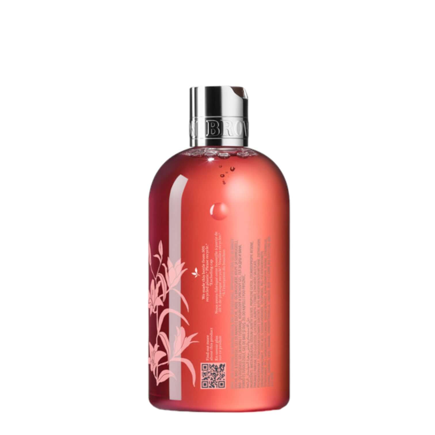 Heavenly Gingerlily Limited Edition Bagno Schiuma in a beautifully illustrated 300ml bottle with red lilies.