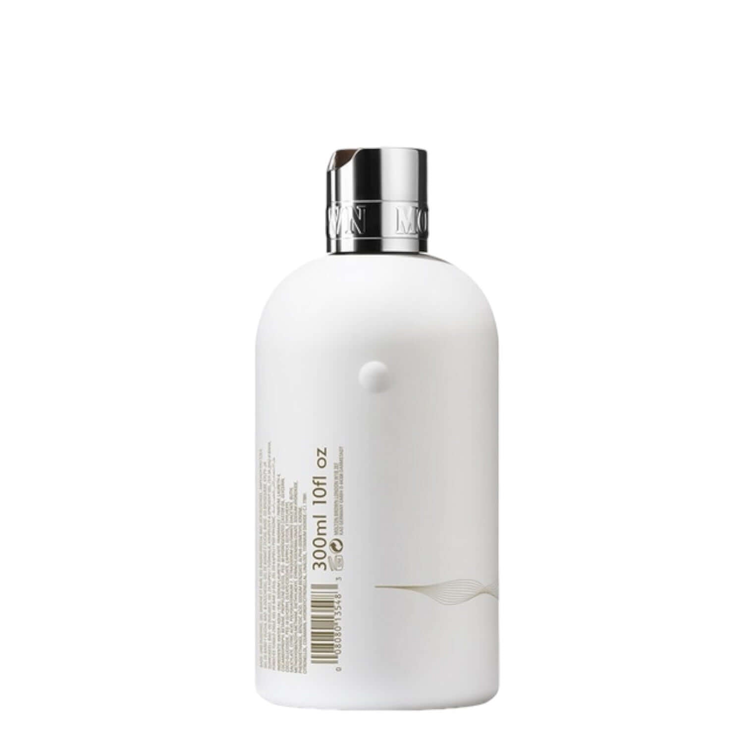 Milk Musk Gel Doccia 300ml bottle with soft-touch finish and elegant golden embroidery.