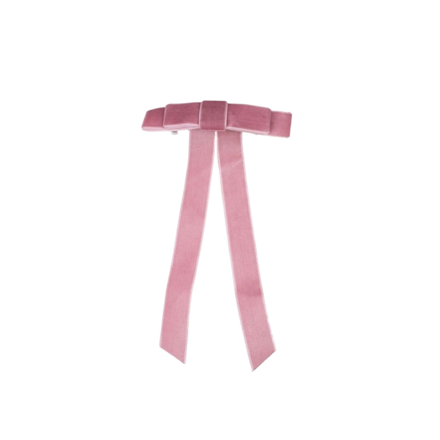 Molletta Capelli Big Bow in soft pink velvet, featuring a stylish, oversized design for elegant hair styling.