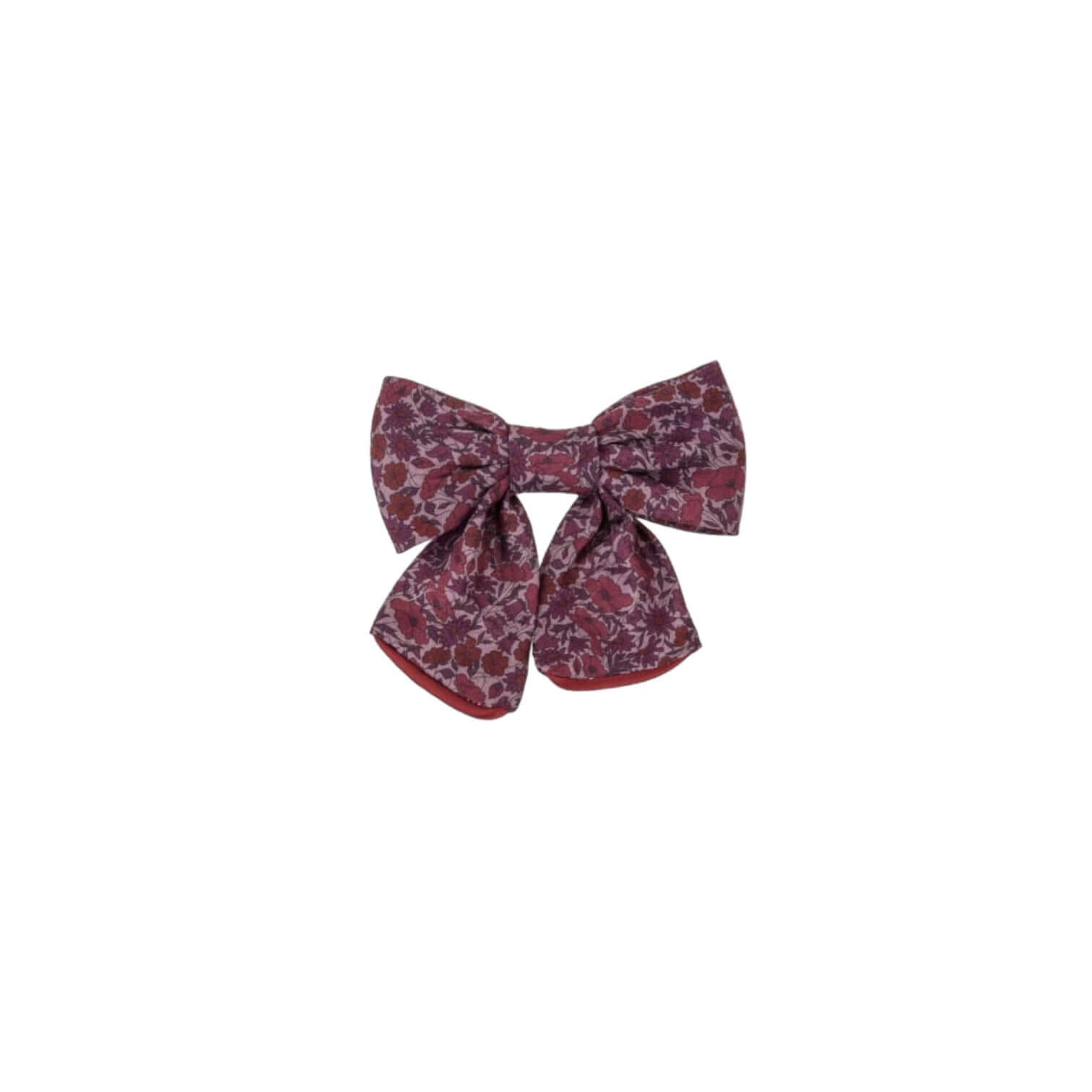 Molletta Capelli luxury bow in Liberty Peal and Bud pattern, made of 100% cotton, perfect for elegant hairstyles.