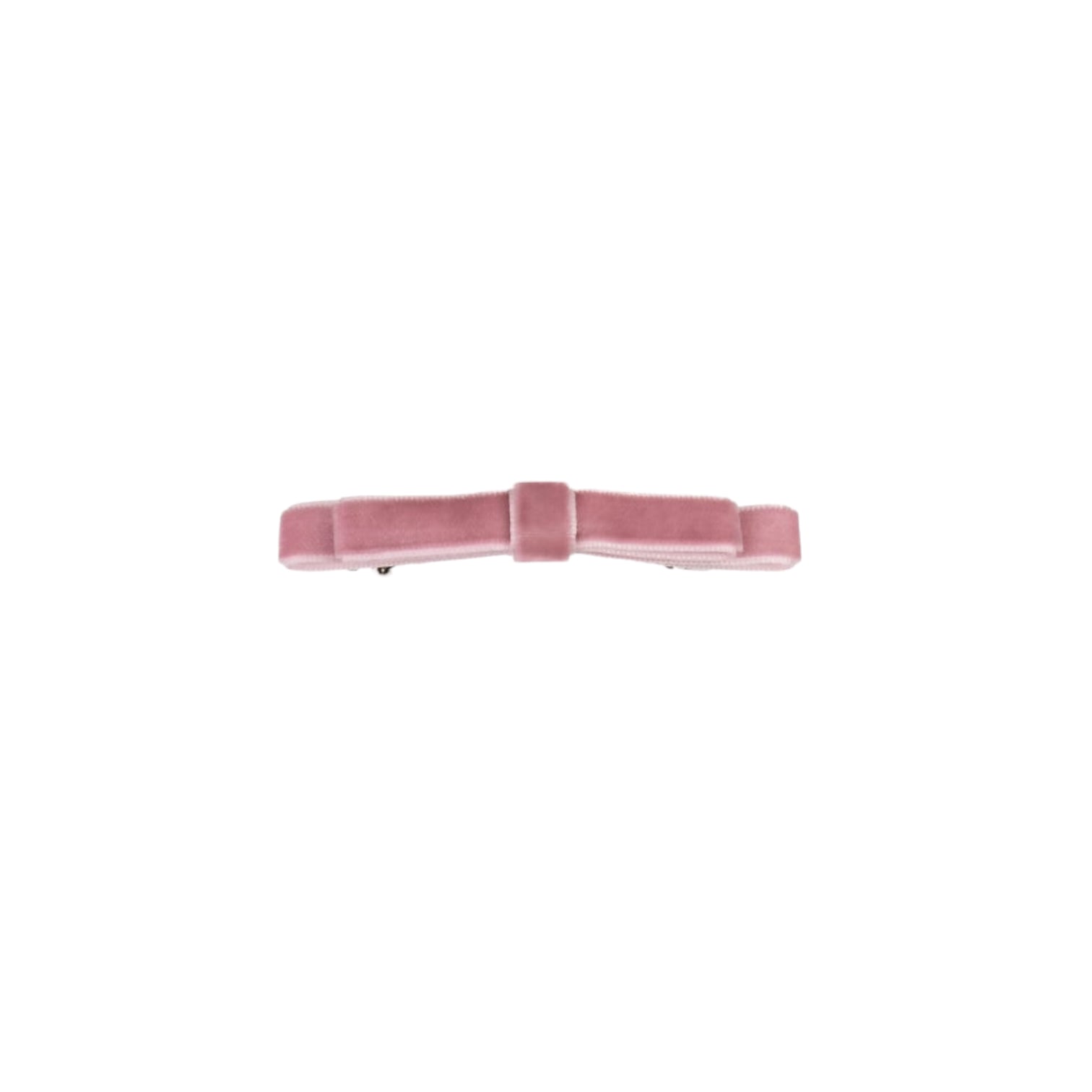 Molletta Capelli Velvet Double Bow in soft pink, elegant hair accessory for stylish looks.