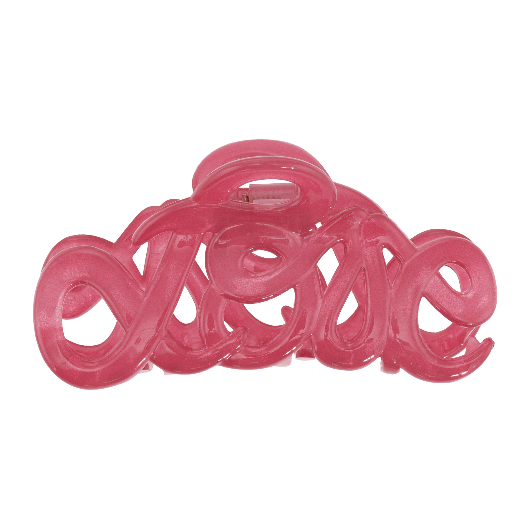 Pinza capelli grande rosa, accessorio elegante e pratico per acconciature sicure e confortevoli.