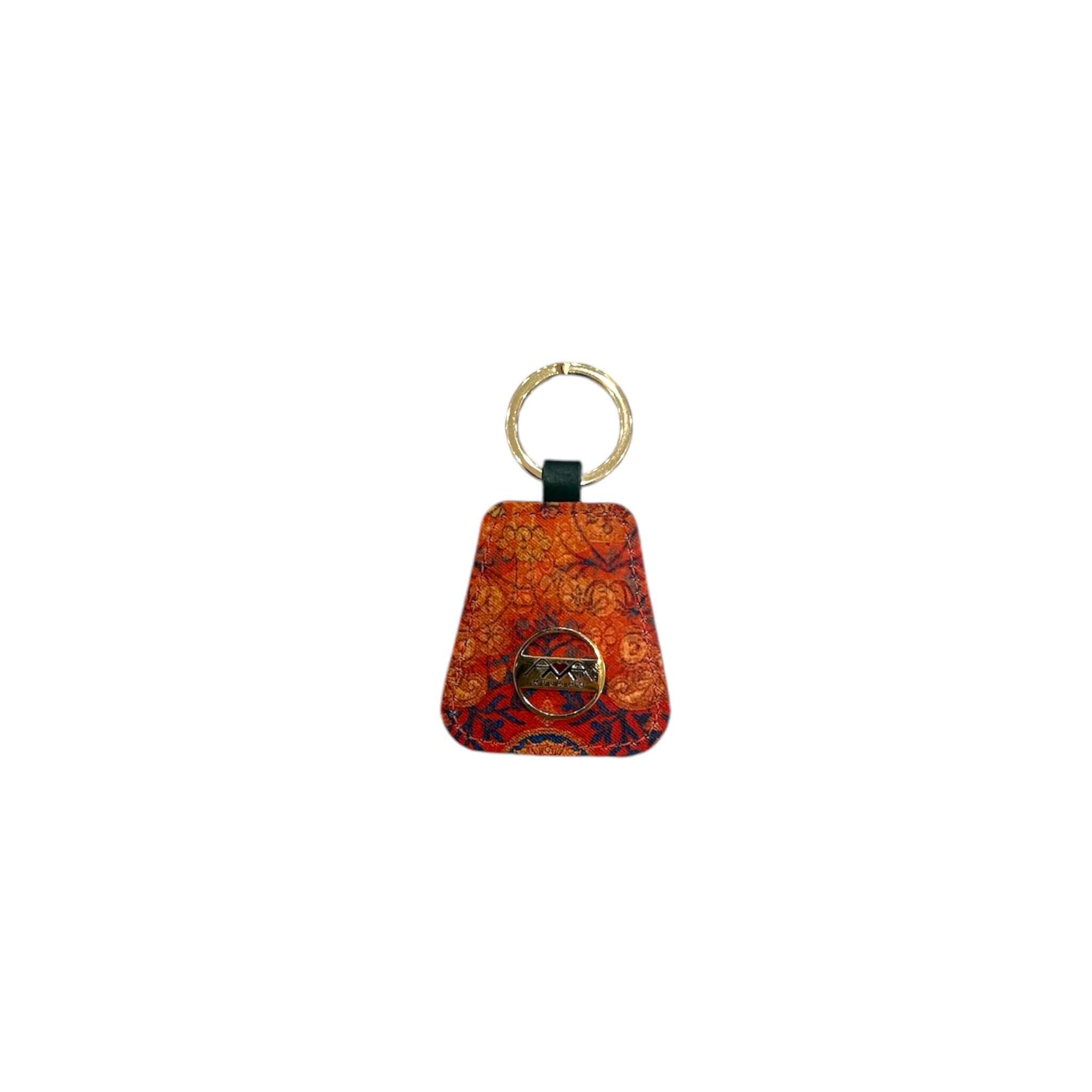 Colorful Italian keychain by Amami Milano, stylish design with a gold ring for secure key storage.