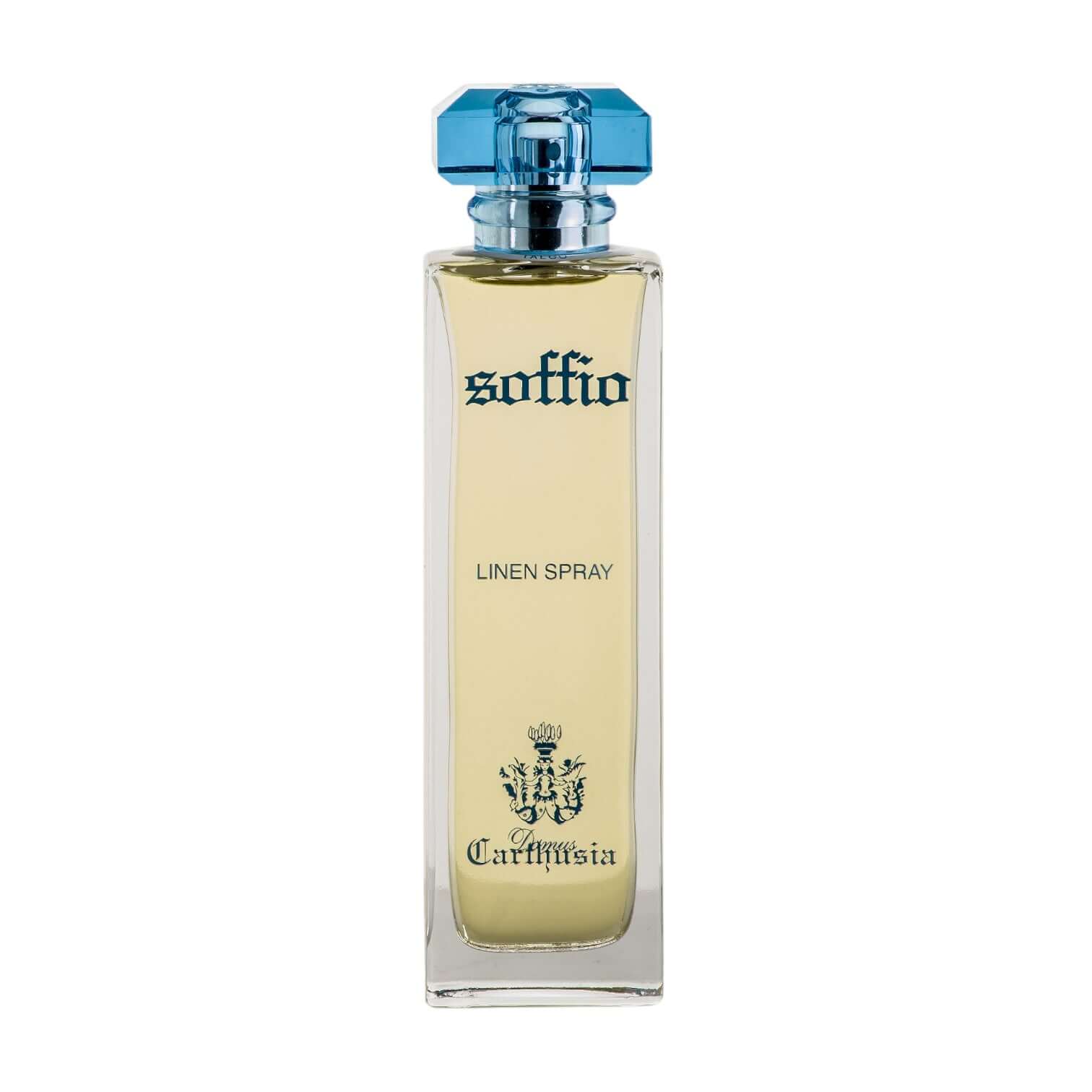 Soffio Talco Diffusore by Carthusia, a 100 ml linen spray for refreshing and fragrant wardrobe.