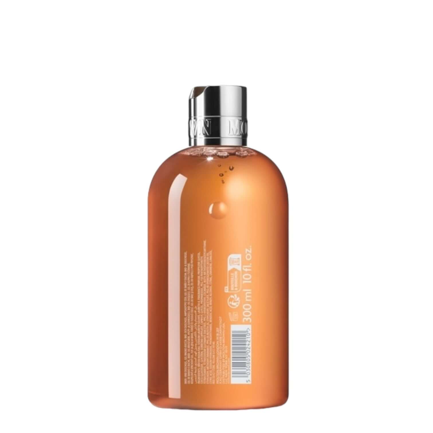Sunlit Clementine & Vetiver Gel Doccia 300 ml in a sleek bottle, featuring refreshing citrus and smoky vetiver notes.