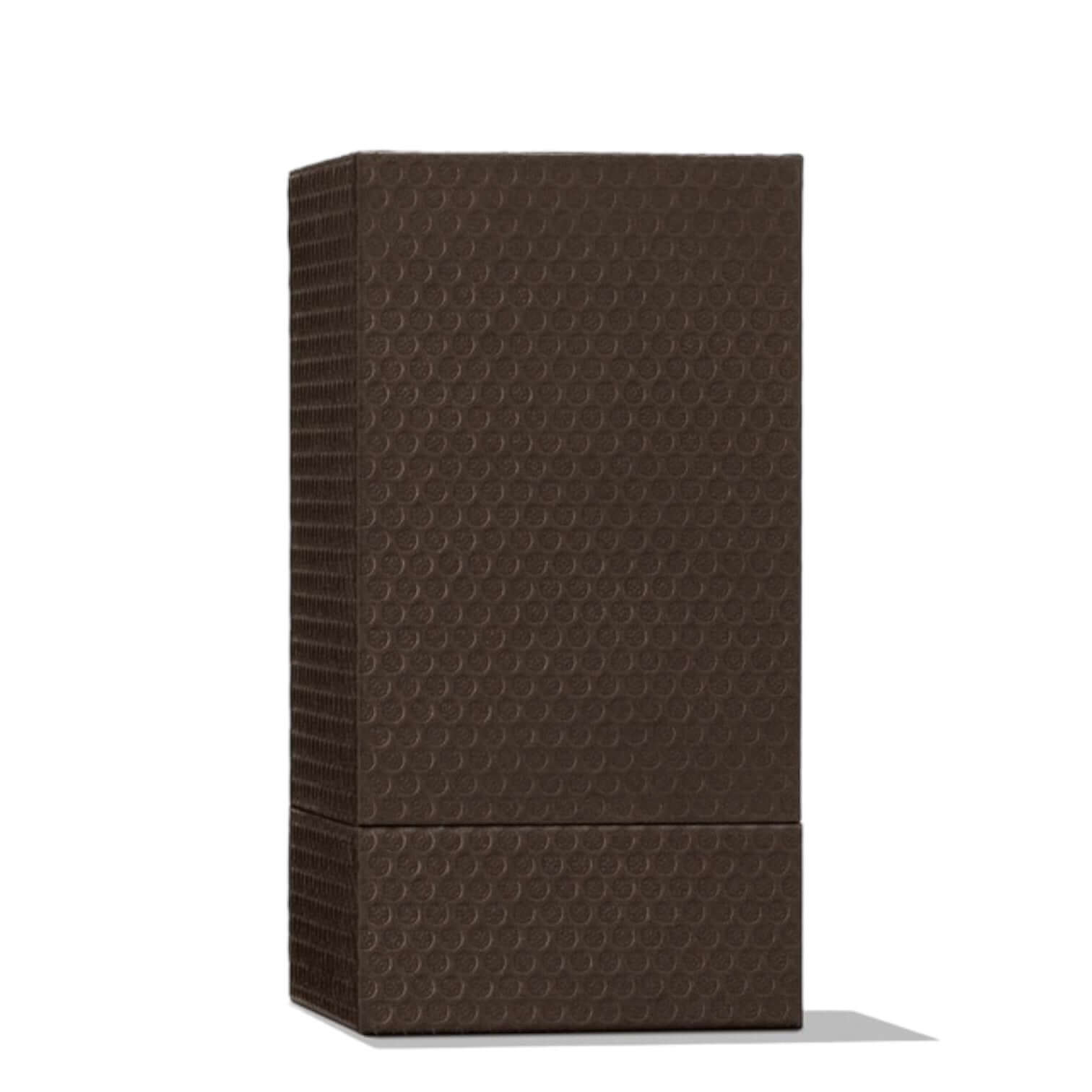 Elegant brown fragrance box with textured surface for Sunlit Clementine & Vetiver Eau de Parfum, 100 ml.