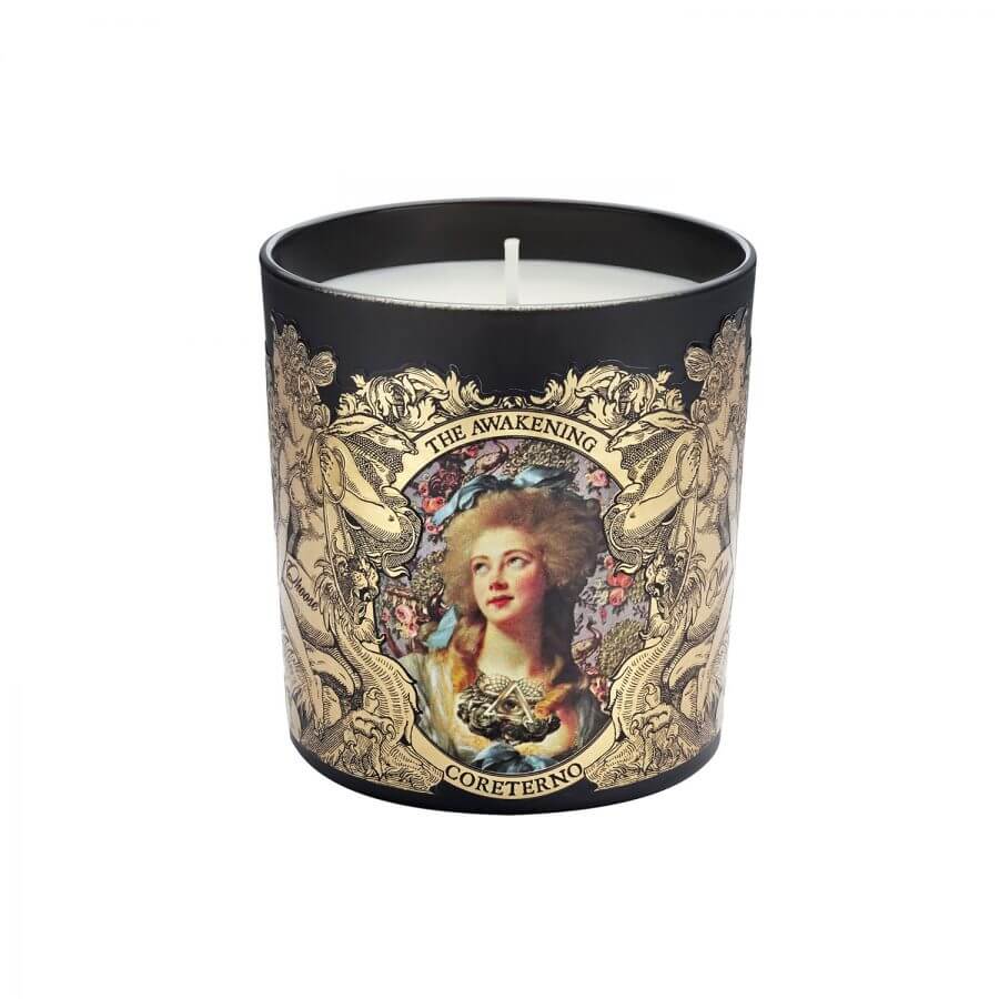 Aphrodite Scented Candle 'The Awakening' featuring intricate design and elegant aesthetic.