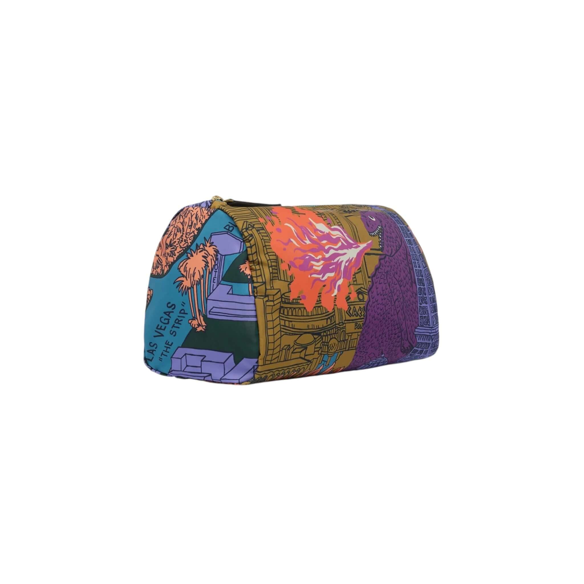 Trousse Vegas Small in colorful design, made of nylon with unique patterns and a functional shape for versatile use.