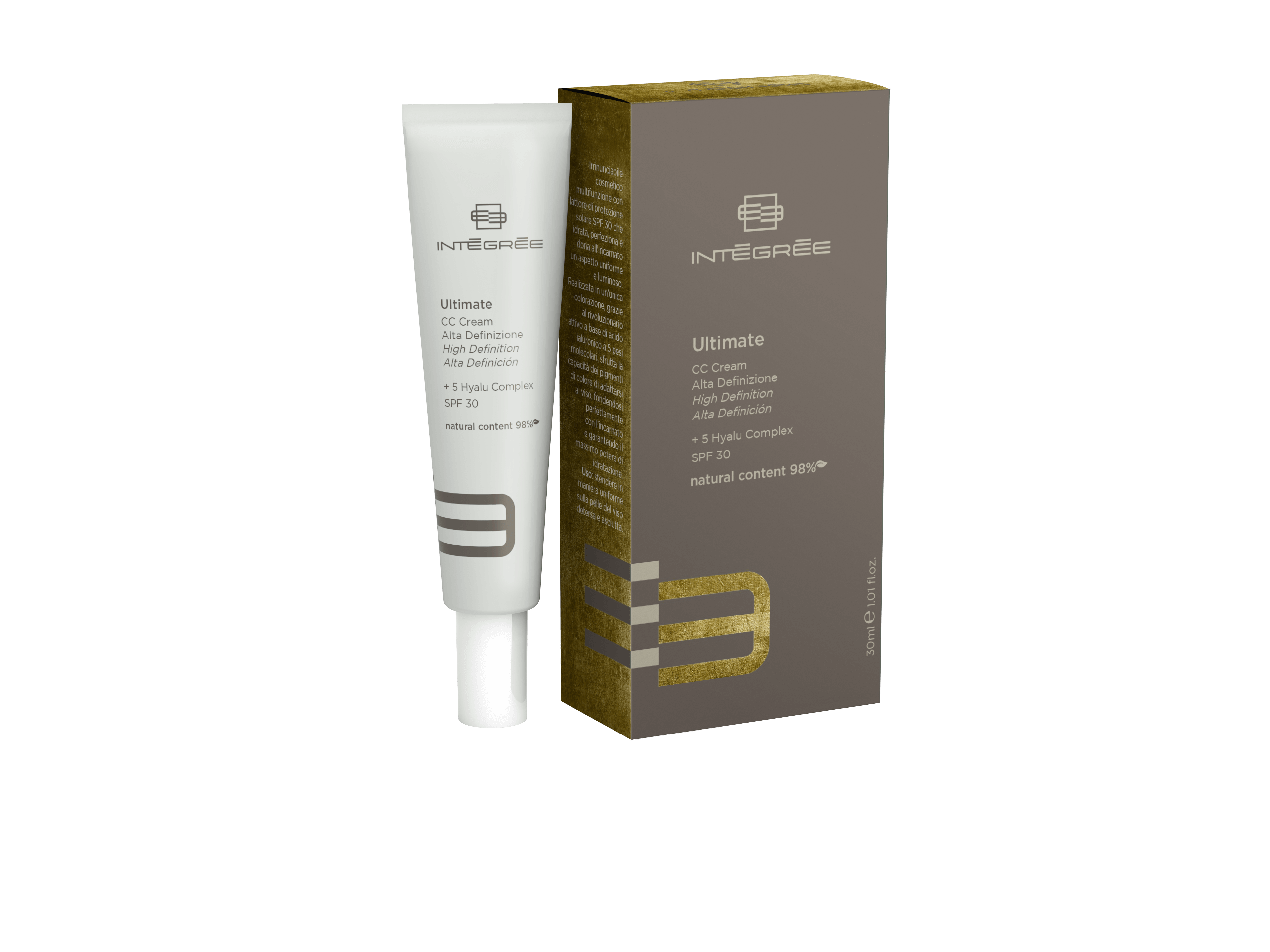 CC Cream SPF 30 packaging and tube, hydrates and perfects skin while providing sun protection.