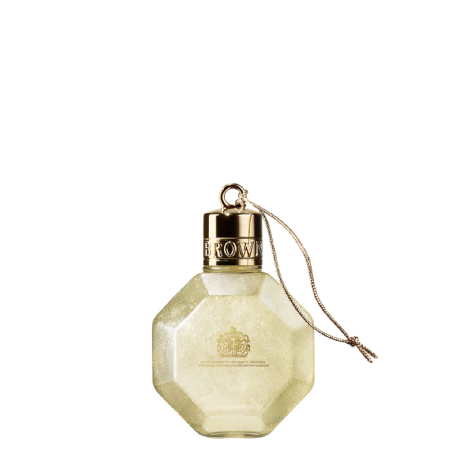 Vintage Elderflower Festive Bauble Bath Foam in decorative bottle, perfect for Christmas or bathroom display.