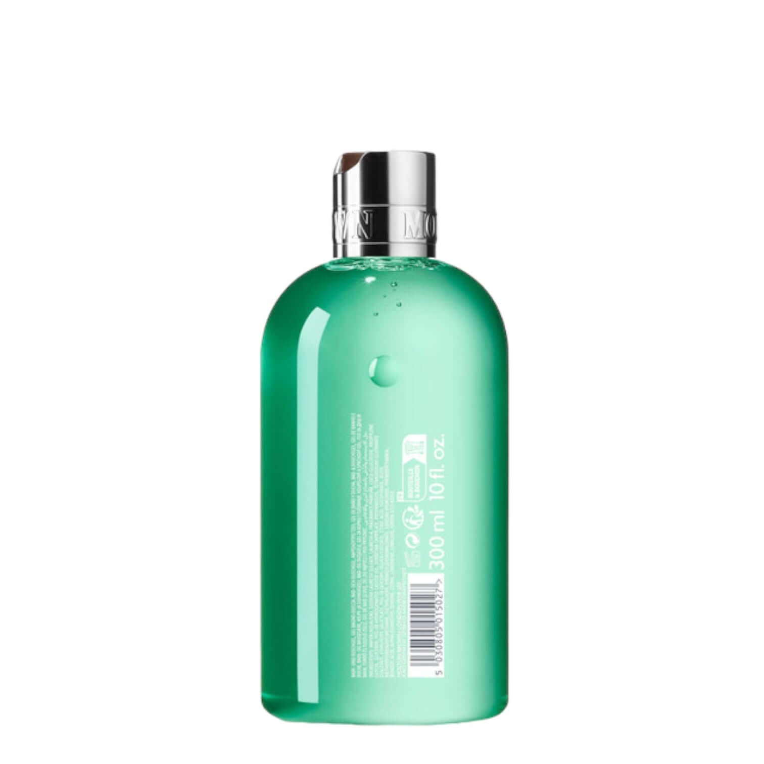 Wild Mint & Lavandin shower gel in a 300 ml bottle, featuring a fresh aromatic green hue, ideal for a luxurious bath experience.