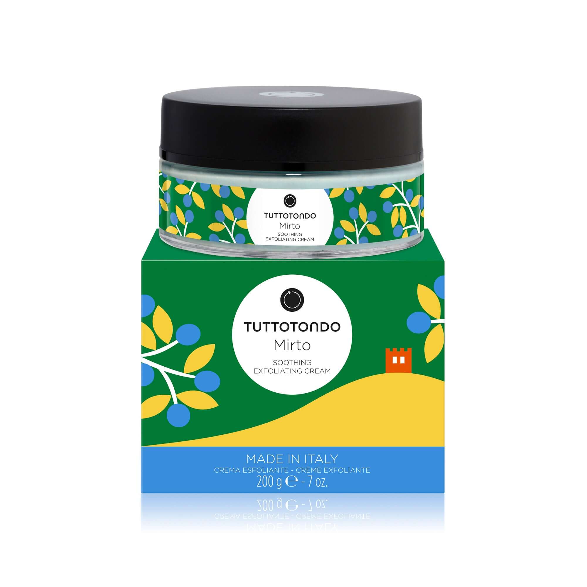 Mirto Esfoliante Corpo 200g by Tuttotondo, an exfoliating cream with natural extracts for rejuvenating skin.