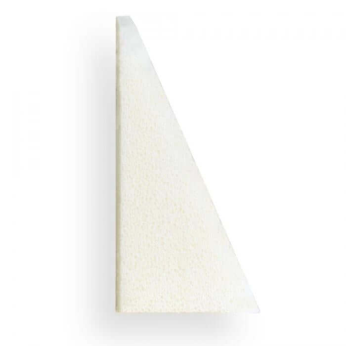 Spugna trucco bianca a forma triangolare, confezione da 6 pezzi per applicazione make-up.