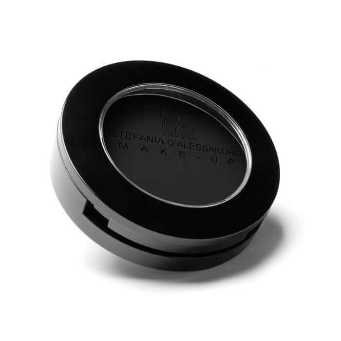 Ombretto Black by Stefania D'Alessandro, compact black eyeshadow for professional and daily use, 4g.