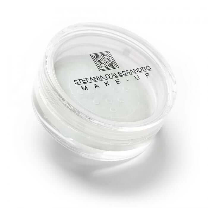 Ombretto Pearl by Stefania D'Alessandro, white pearl powder for iridescent makeup effects and vibrant color.