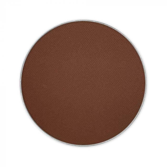 Refill ombretto compatto marrone da 4g, compatibile con la palette per un trucco versatile e di alta qualità.