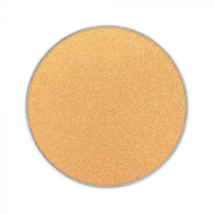 Gold refill compact eyeshadow pan, 4g, perfect for custom palettes, rich pigment for vibrant eye looks.