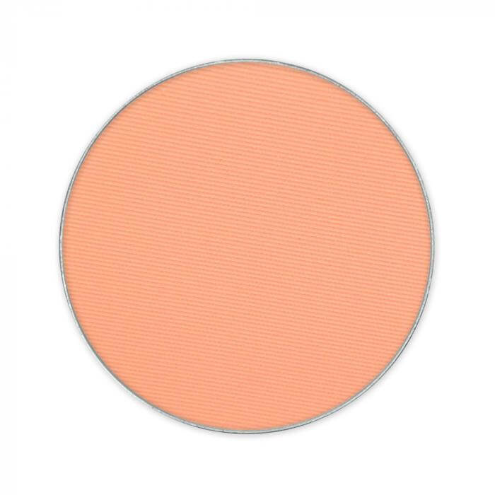 Soft orange refill eyeshadow compact, 4g, compatible with palettes, perfect for enhancing eye makeup looks.