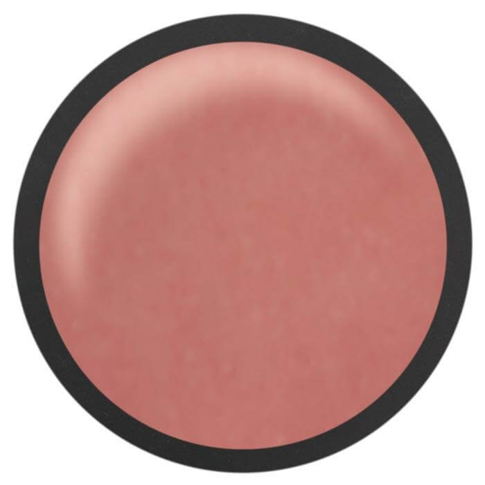 Rossetto Natural lipstick in a natural matte shade shown in a round black container, 4ml.