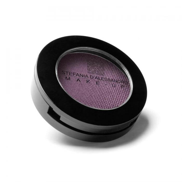 Frosty Purple ombretto by Stefania D'Alessandro, a shimmery violet eyeshadow in a sleek compact.