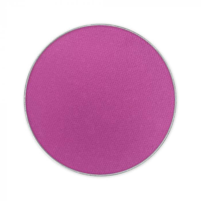Vibrant purple ombretto in a circular pan, perfect for adding bold color to eyeshadow looks, 0.4 grams.