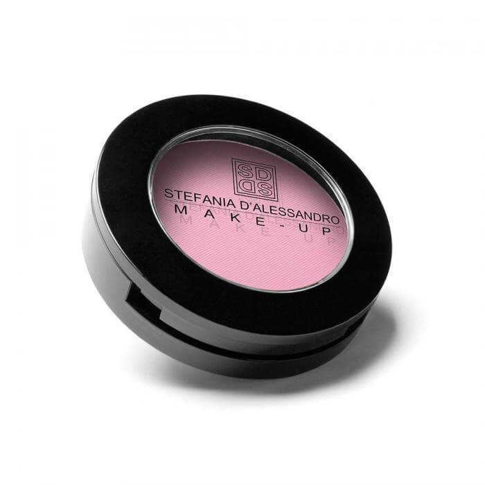 Ombretto Rose by Stefania D'Alessandro, light pink eyeshadow in a compact, 4g packaging.