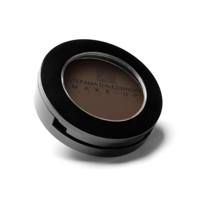 Ombretto Dark by Stefania D'Alessandro, dark brown eyeshadow, 4g compact, perfect for creating dramatic looks.