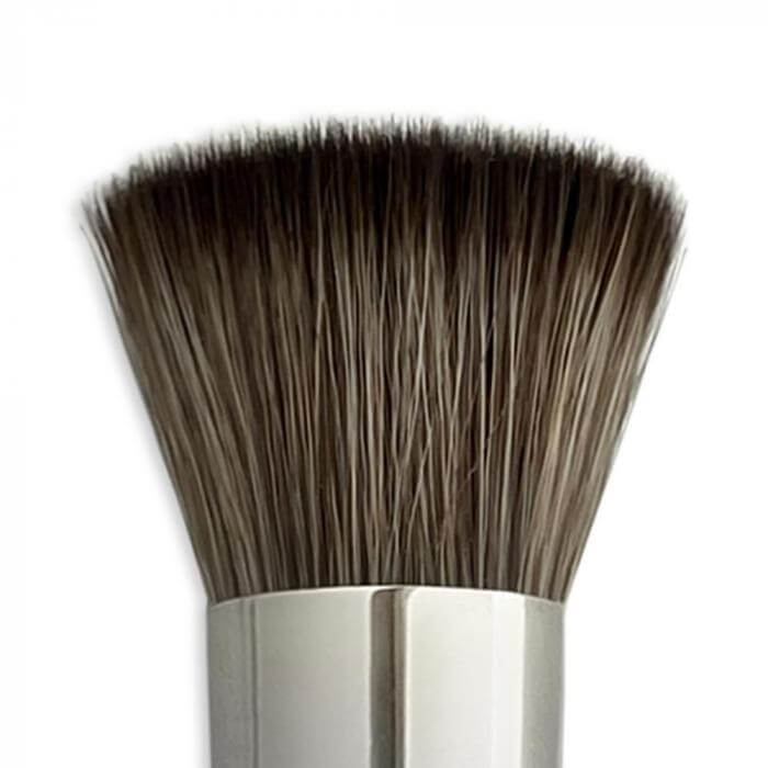 Pennello Viso B1: brush head close-up for foundation, concealer, contouring, and powder applications.